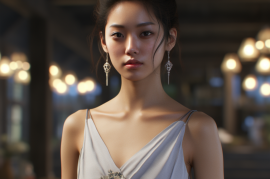绘图咒语：美丽的亚洲女人,6K，高清，超细节，辛烷值渲染，虚幻引擎